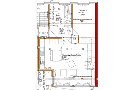 3,5 Zimmer Maisonettewohnung 90m² - Ingersheim