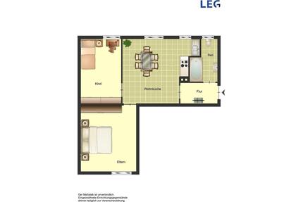 Demnächst frei! 2-Zimmer-Wohnung in Duisburg Huckingen