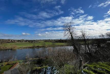 Halle-Lettin: Baugrundstück mit Blick ins Saale-Tal, mit Haus-Projekt - Halle (Saale)-Lettin