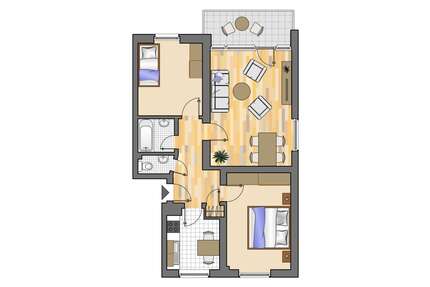 Wohnung zum Mieten in Marl 499,00 € 62.02 m²