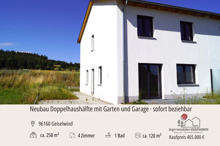 Offen. Hell. Zuhause. - Wohnglück im Erstbezug in Geiselwind