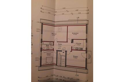 Erstbezug, Kernsanierte DG, Wohnung2. OG, 90 qm , Bad Laer - Bad Iburg