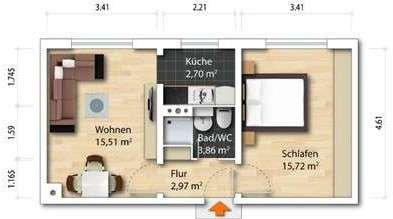 Wohnung zum Kaufen in Dresden 87.758,00 € 39.89 m²