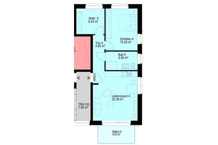 3-Zimmerwohnung - 795,00&nbsp;EUR Kaltmiete, ca.&nbsp; 60,90&nbsp;m&sup2; in Versmold (PLZ: 33775)