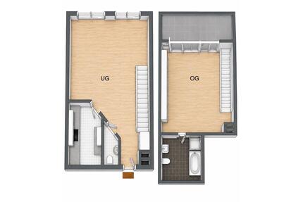67m² Maisonette | Freisitz | TG | Uni | Privat | provisionsfrei - Regensburg Ganghofersiedlung