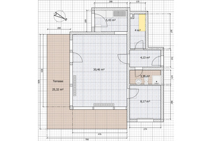 2-Zimmer-Wohnung Erdgeschoß in Wassersleben - Harrislee