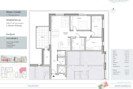 Wohnung zum Kaufen in Wolfenbüttel 549.100,00 € 120.77 m²