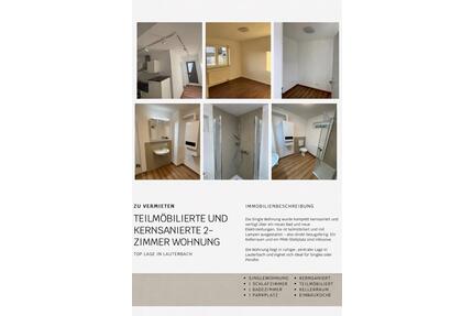 2-Zimmer Wohnung-kernsaniert & teilmöbliert–ab August 2026 - Lauterbach (Hessen)
