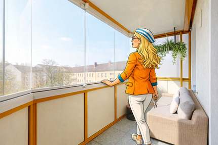 Bienvenue in eurem charmanten Appartement! Schicke 3-Raum-Wohnung mit verglastem Balkon und Esprit - Reichenbach im Vogtland