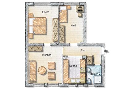 3‑Zimmer‑Wohnung mit 58 m² in zentraler Lage von Langenfeld - Langenfeld (Rheinland)