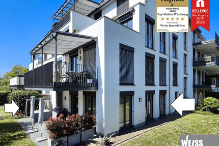 Barrierefreie 2-Zimmer Erdgeschoss-Wohnung mit Terrasse ab 55 Jahren - Würzburg Frauenland