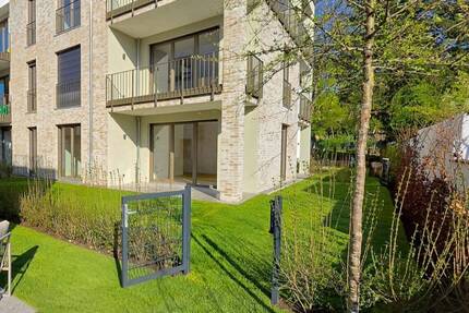 Neubau Zwei-Zimmer-Wohnung mit Terrasse und großen Garten - Frankfurt am Main Eschersheim