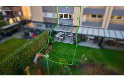 Objekt-Nr. 435, 40599 Düsseldorf Maisonette-Wohnung mit Garten, Terrassenüberdachung, Balkon, Garage