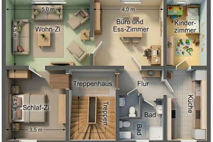 Platzwunder in Wuppertal: 4-Zi-Wohnung mit Parkett