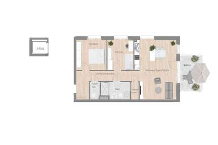 Wohnung zum Mieten in Besigheim 1.085,00 € 83.64 m²