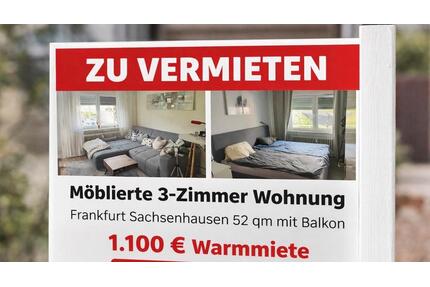 3 Zimmer Wohnung zu vermieten mit Balkon - Frankfurt am Main Sachsenhausen Süd