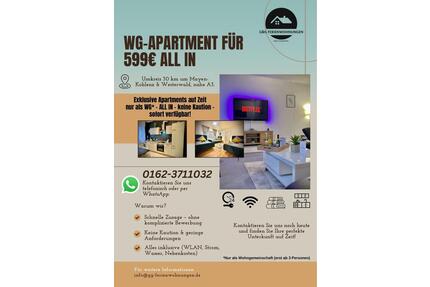 WG Wohnung ab 599€ ALL IN | keine Kaution | sofort verfügbar - Koblenz