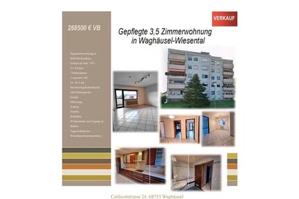 3,5 Zimmerwohnung - PROVISIONSFREI- in Waghäusel-Wiesental