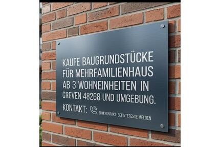 Kaufe Baugrundstücke für Mehrfamilienhäuser in Greven,Umgebung