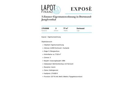 Eigentumswohung Wohnung zu verkaufen - Dortmund Huckarde