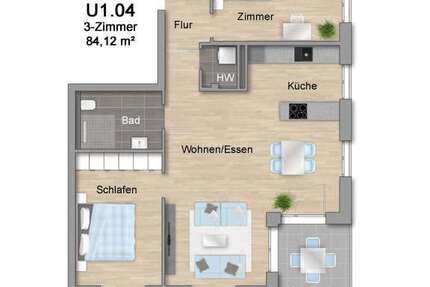 Wohnung zum Kaufen in Sankt Georgen im Schwarzwald 331.500,00 € 84.12 m²